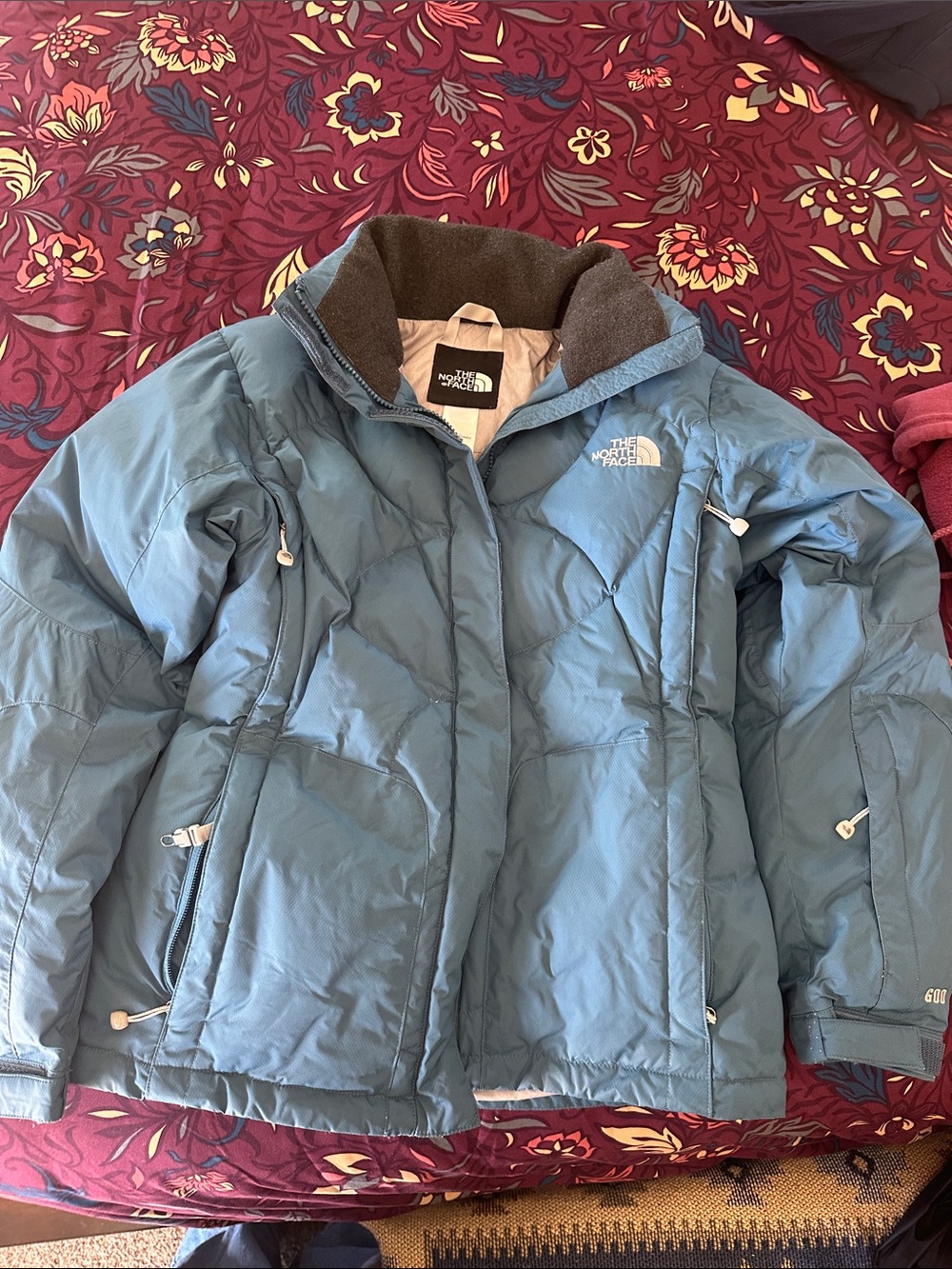 The North Face Women's Light Blue Insulated Puffer Jacket